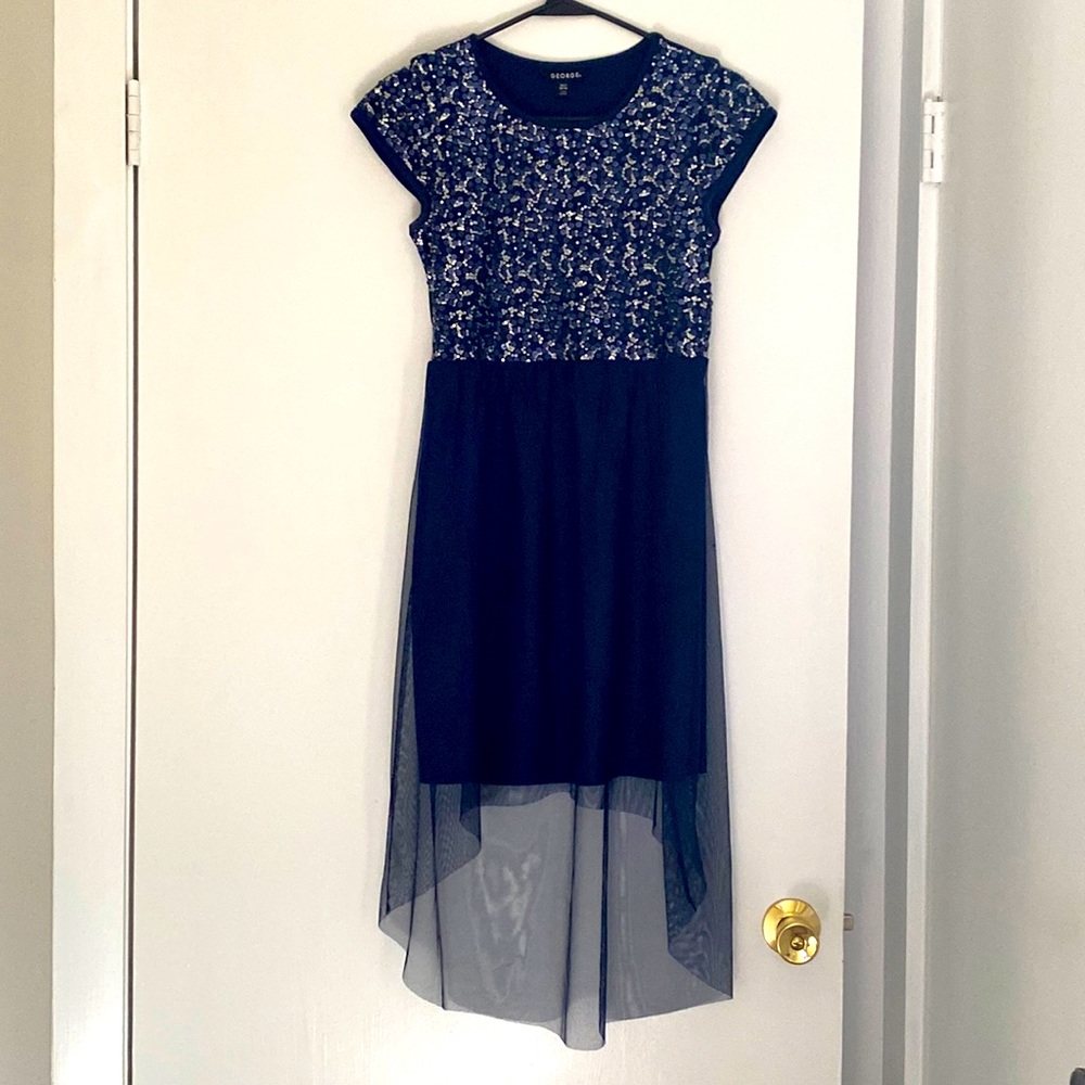 Navy Sequins Dress